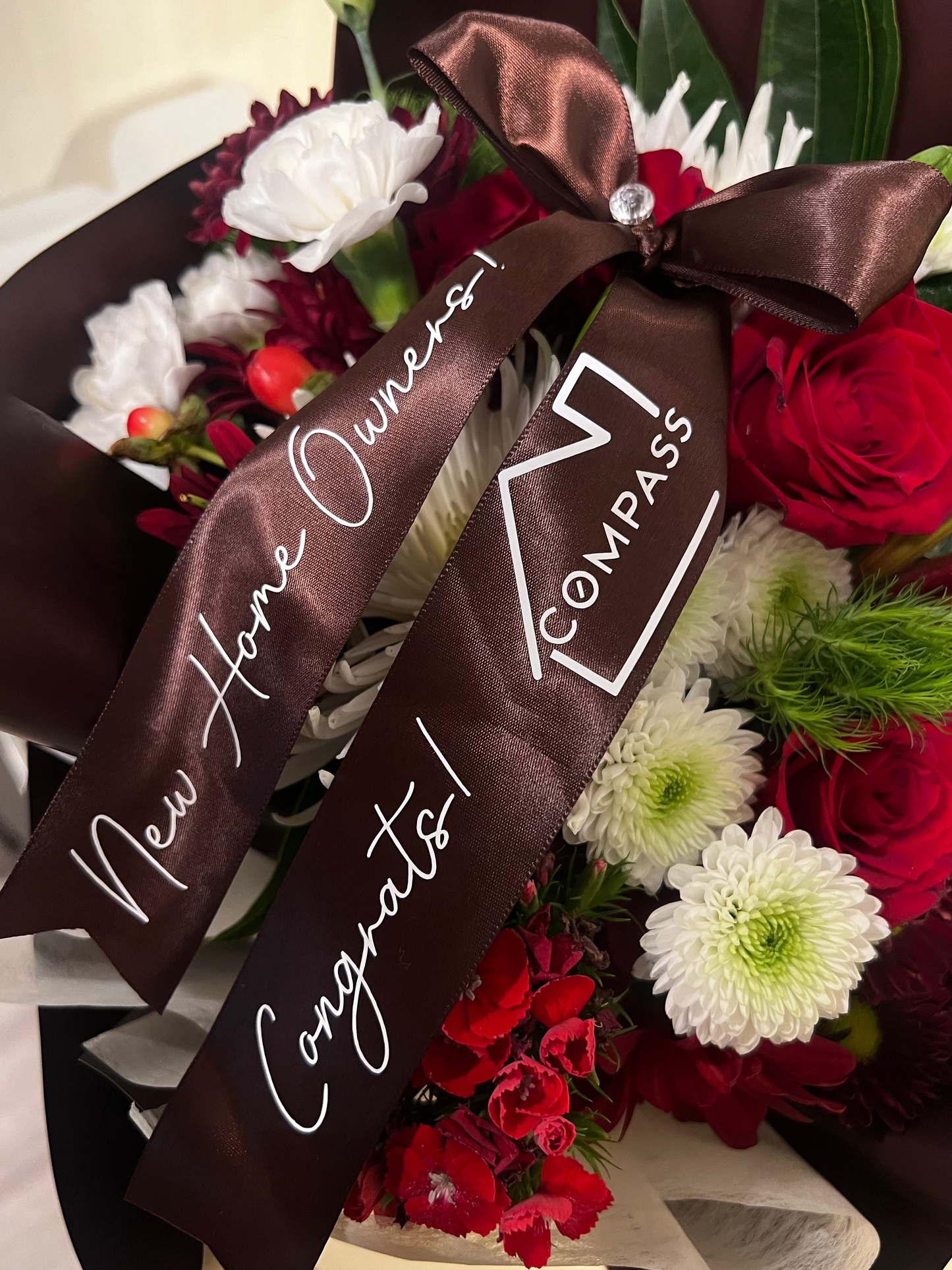 Custom Closing Gift Bouquet — Branded Signature Arrangement