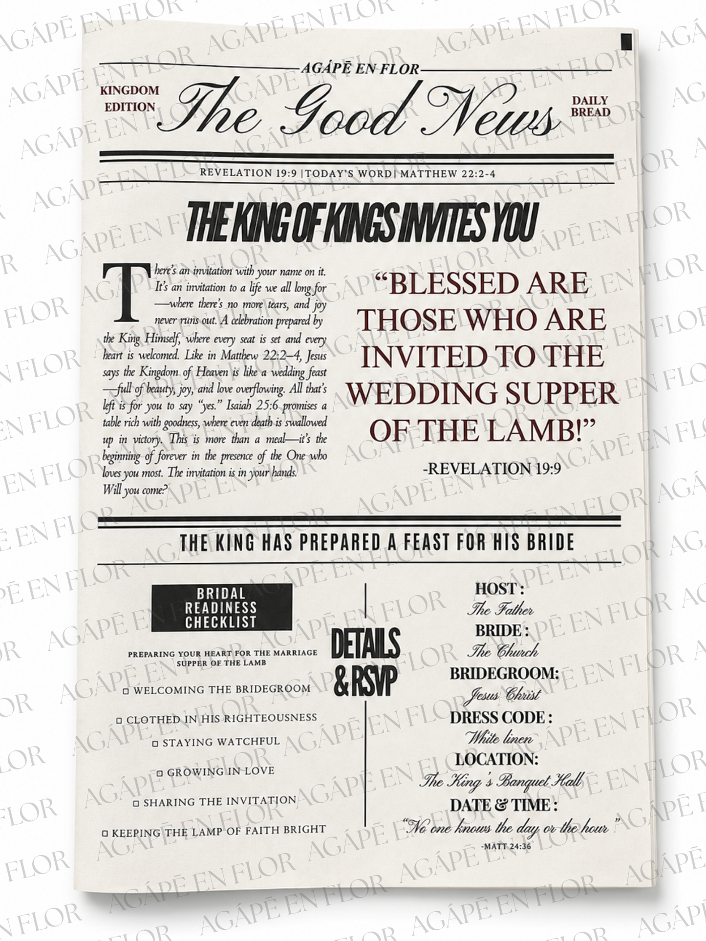 The King of King Invites You