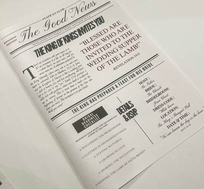 Newspaper Wraps - Agape En Flor 10x15in